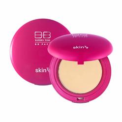 SKIN79 [SKIN79] Super Plus Pink BB Pact 15g - Sebum Control Silky Finish Sun Protection Powder Pact, Light Beige Color