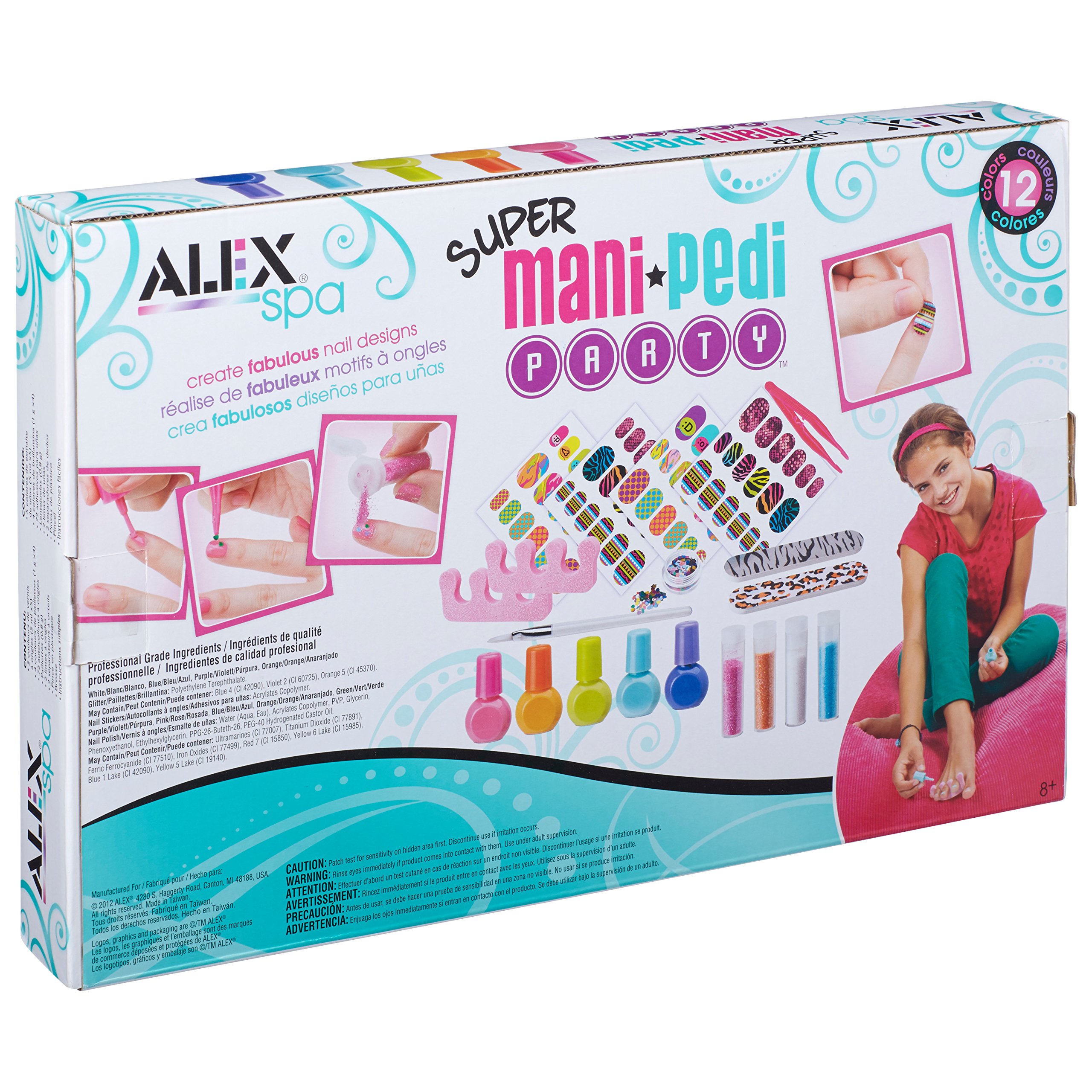 Alex Toys Alex Spa Super Mani Pedi Party Kit Girls Fashion Activity