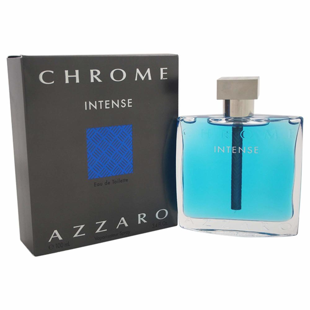 Azzaro Chrome Intense Eau de Toilette - Cologne for Men - 3.4 Fl Oz