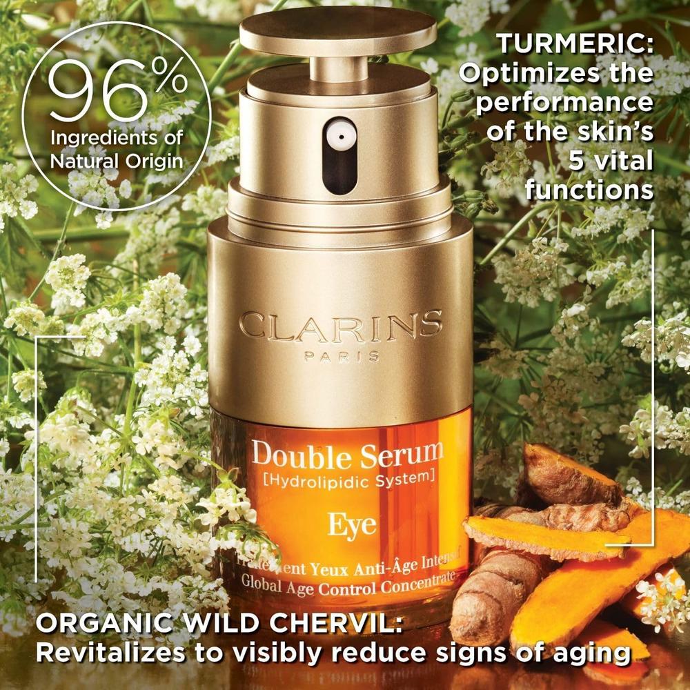 Clarins Double Serum Eye | Anti-Aging Eye Treatment | Visibly Smoothes, Firms, Hydrates and Revitalizes For More Youthful-Lookin