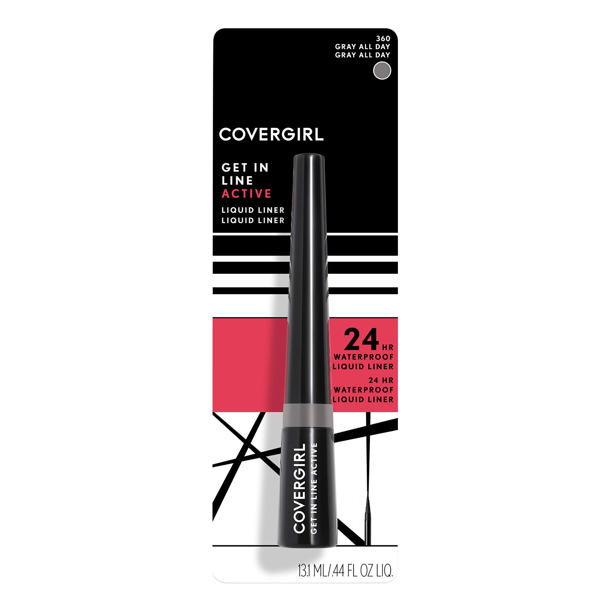 COVERGIRL Get In Line Active Eyeliner, Gray All Day, 0.08 Ounce