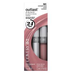 COVERGIRL Outlast All Day Two-Step Lipcolor Constant Coral 581, 0.06 Oz, 0.07-Fluid Ounce