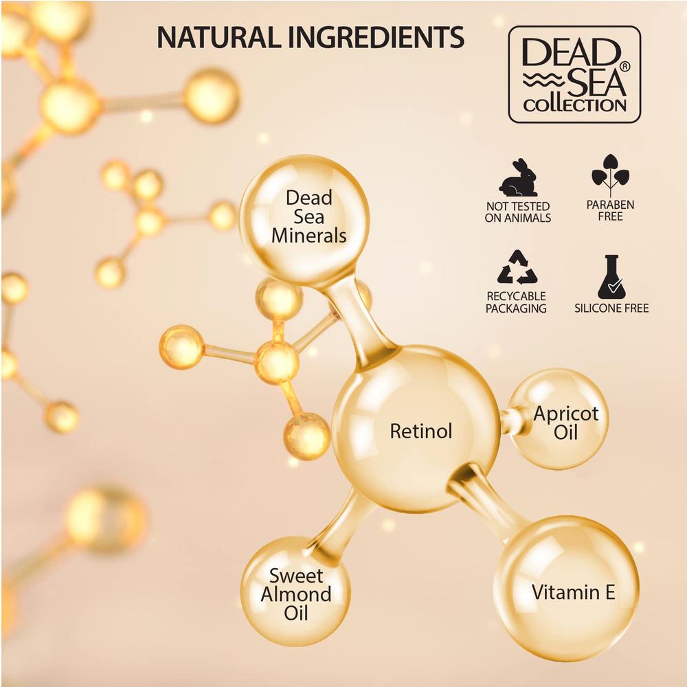 Retinol Dead Sea Collection Anti-Wrinkle Day Cream for Face with Retinol and Sea Minerals - Anti Aging, Nourishing and Moisturizer Face 