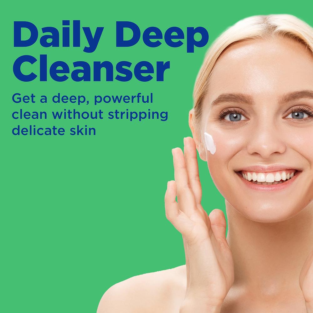 Differin Acne Face Wash with 5% Benzoyl Peroxide, Daily Deep Cleanser by the makers of Differin Gel, Gentle Skin Care for Acne P