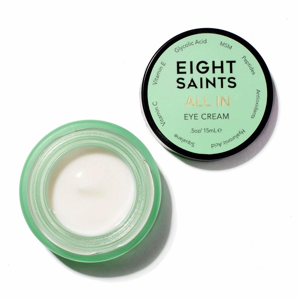 Eight Saints All In Eye Cream, Natural and Organic Anti Aging Under Eye Cream to Reduce Puffiness, Wrinkles, and Under Eye Bags,