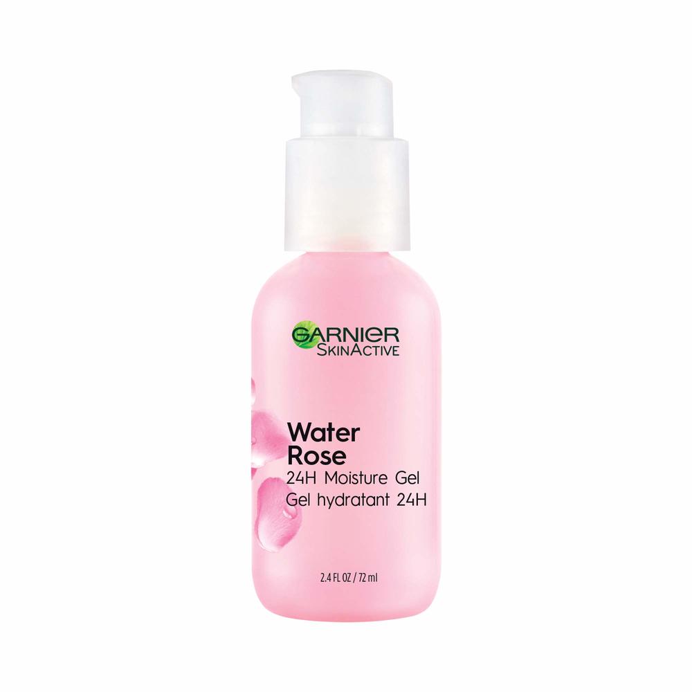 Garnier SkinActive Water Rose 24H Moisture Gel with Rose Water and Hyaluronic Acid, Face Moisturizer for Normal to Combination S