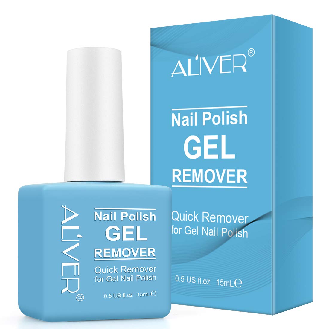 Aliver Gel Nail Polish Remover for Nails in 3-5 Minutes, Easily & Quickly Remove Gel, No Need for Foil, Soaking or Wrapping, Protect Yo