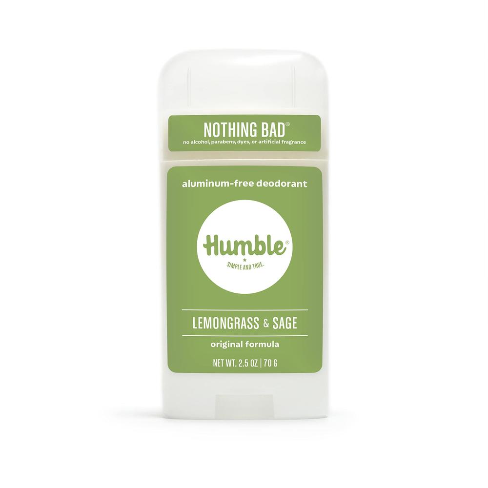 Humble Brands All Natural Aluminum Free Deodorant Stick for Women and Men, Lasts All Day, Safe, and Certified Cruelty Free, Lemo