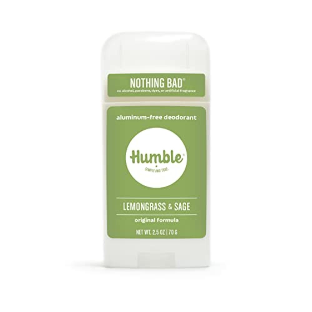 Humble Brands All Natural Aluminum Free Deodorant Stick for Women and Men, Lasts All Day, Safe, and Certified Cruelty Free, Lemo