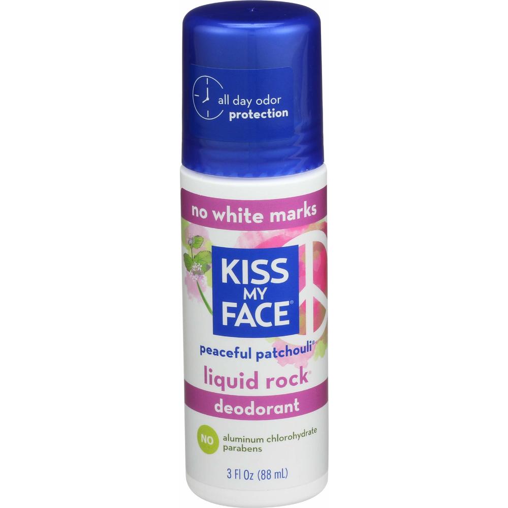 Kiss My Face Liquid Rock Roll On Deodorant - Patchouli, 3 oz