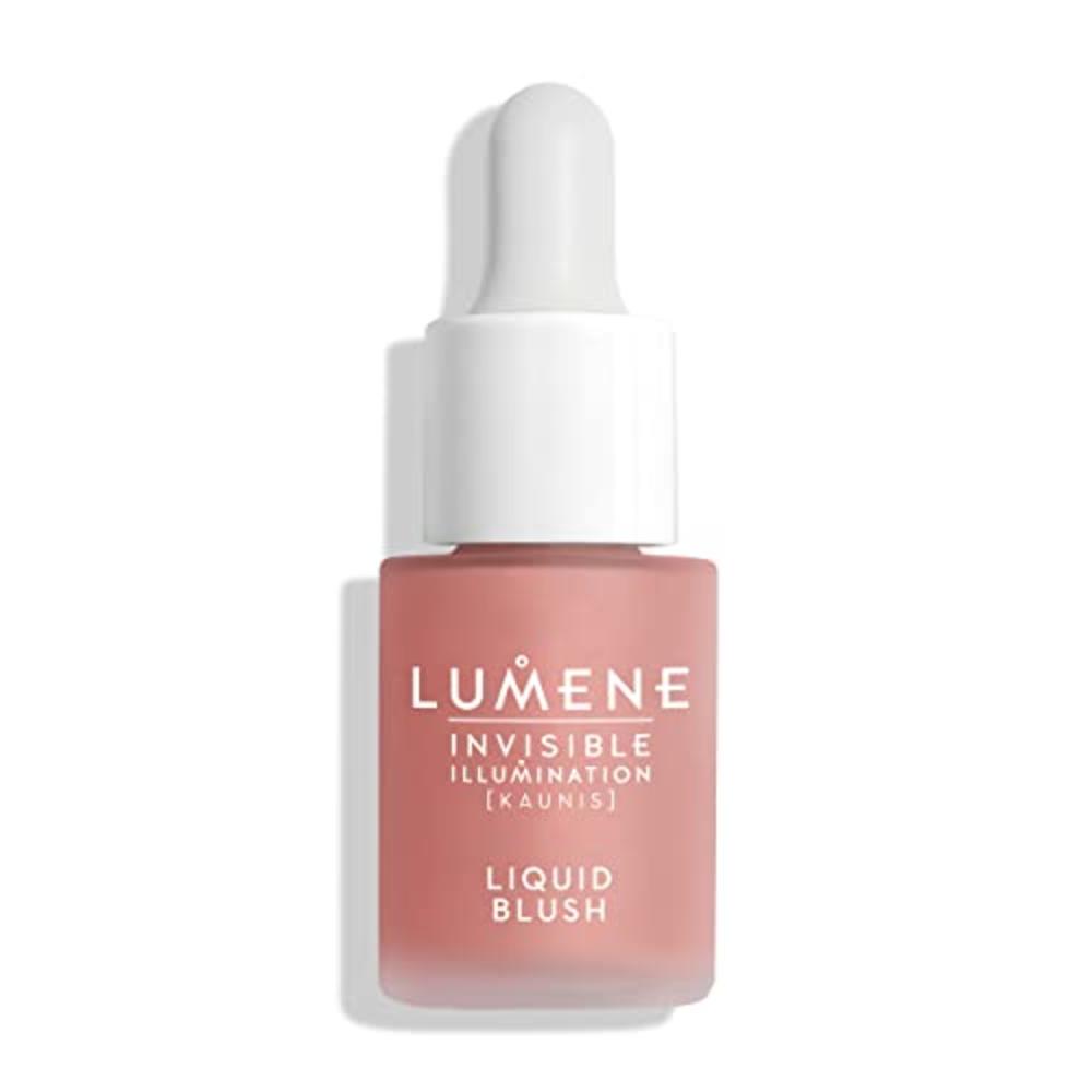 Lumene Invisible Illumination Liquid Blush Pink Blossom - Dewy Makeup Cheek Tint with Luminizing Pigments for Hydrated Glowing S