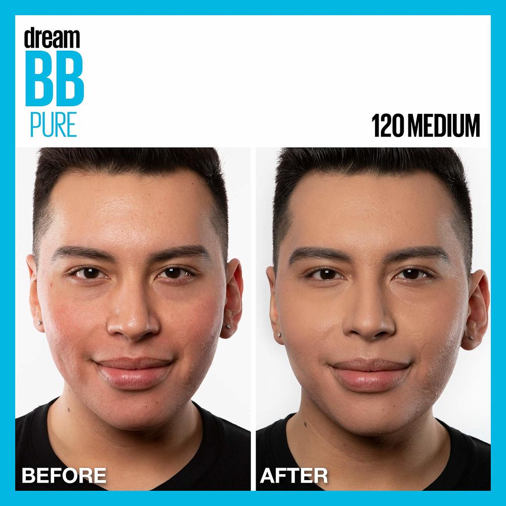 Maybelline New York Maybelline Dream Pure Skin Clearing BB Cream, 8-in-1 Skin Perfecting Beauty Balm With 2% Salicylic Acid, Sheer Tint Coverage, Oi