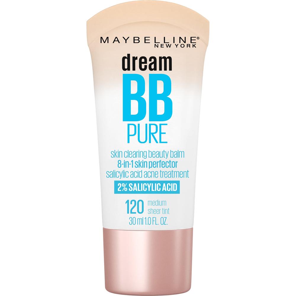 Maybelline New York Maybelline Dream Pure Skin Clearing BB Cream, 8-in-1 Skin Perfecting Beauty Balm With 2% Salicylic Acid, Sheer Tint Coverage, Oi
