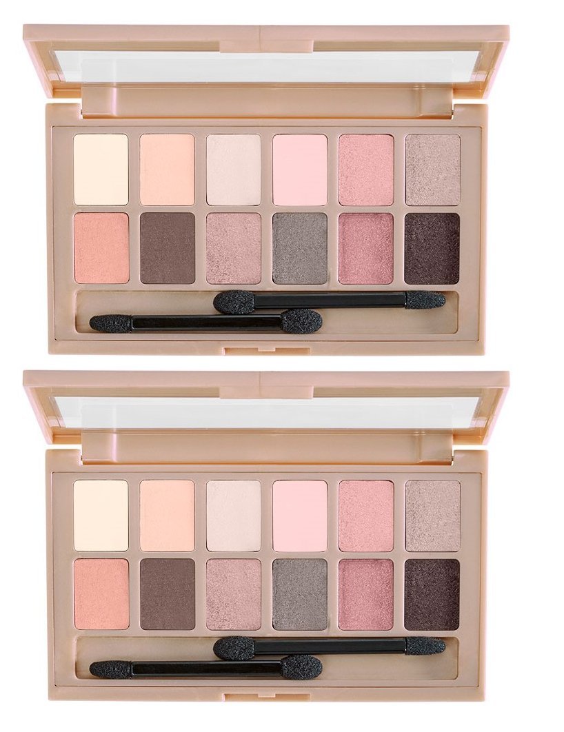 Maybelline New York The Blushed Nudes Eyeshadow Makeup Palette, 2 Count