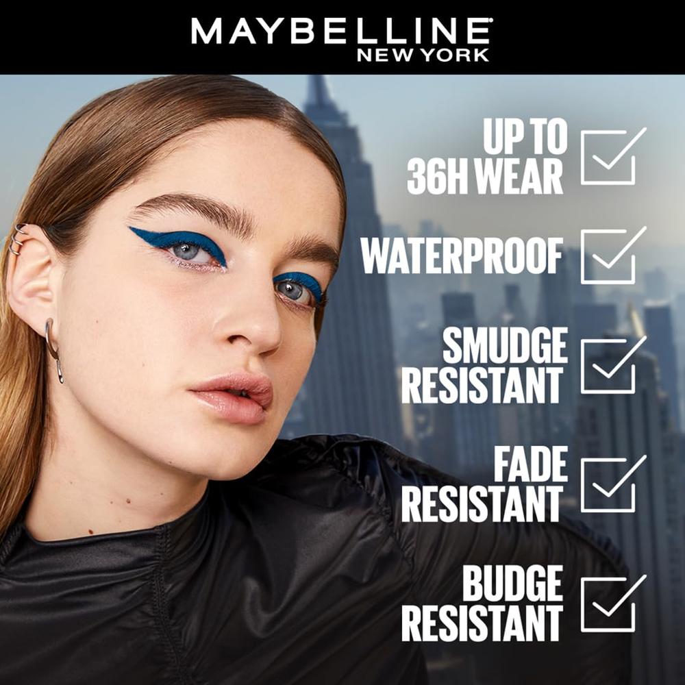 Maybelline New York Maybelline TattooStudio Long-Lasting Sharpenable Eyeliner Pencil, Glide on Smooth Gel Pigments with 36 Hour Wear, Waterproof, Po