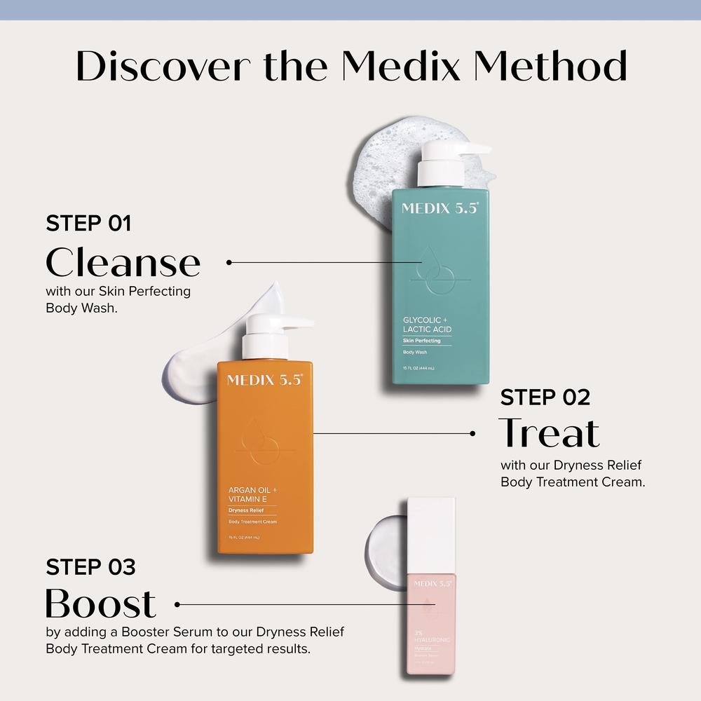 Medix 5.5 Argan Oil Cream W/Vitamin E Anti Aging Skin Care Moisturizer Body Cream | Firming Body Lotion Reduces Look Of Wrinkles