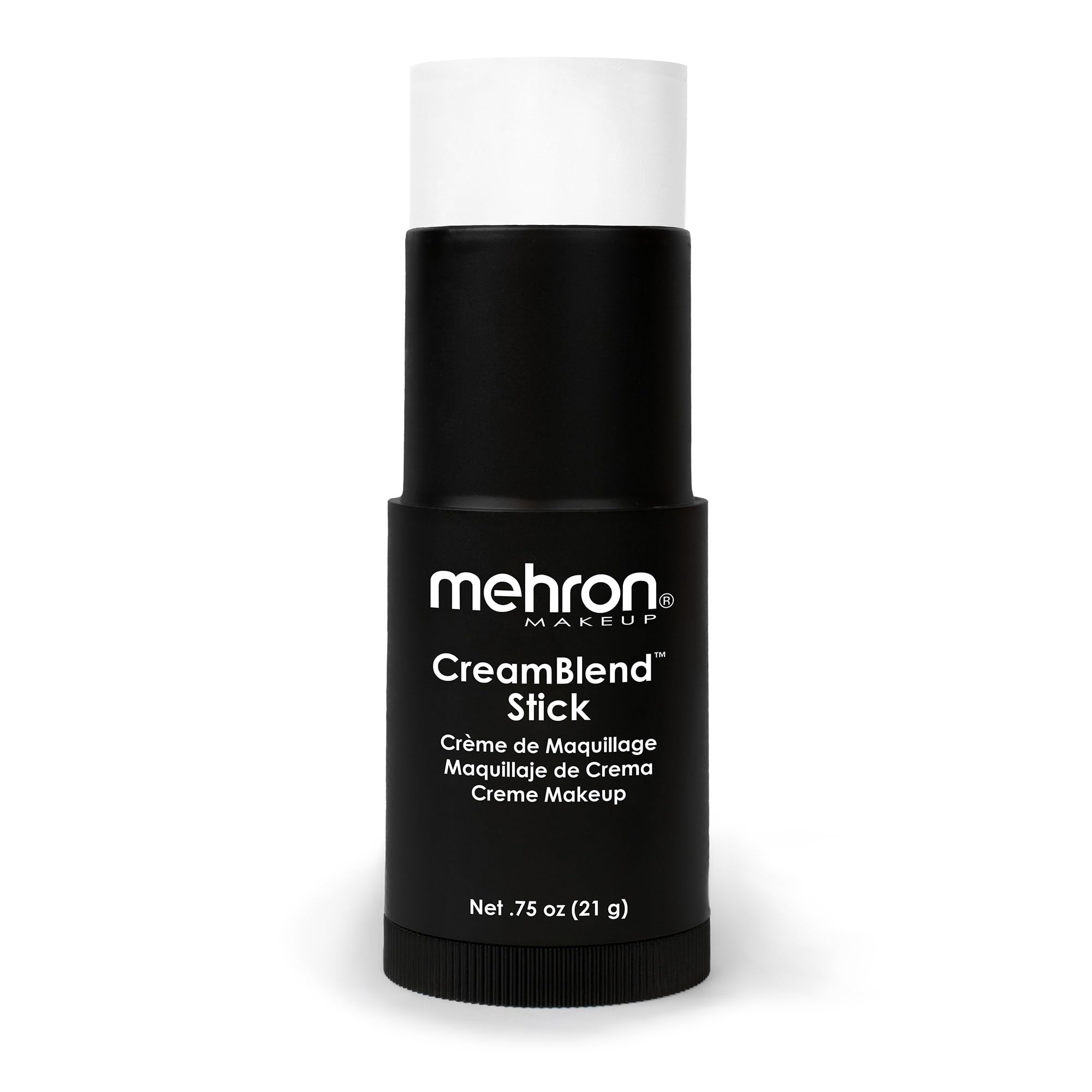 Mehron Makeup CreamBlend Stick | Face Paint, Body Paint, & Foundation Cream Makeup | Body Paint Stick .75 oz (21 g) (White)