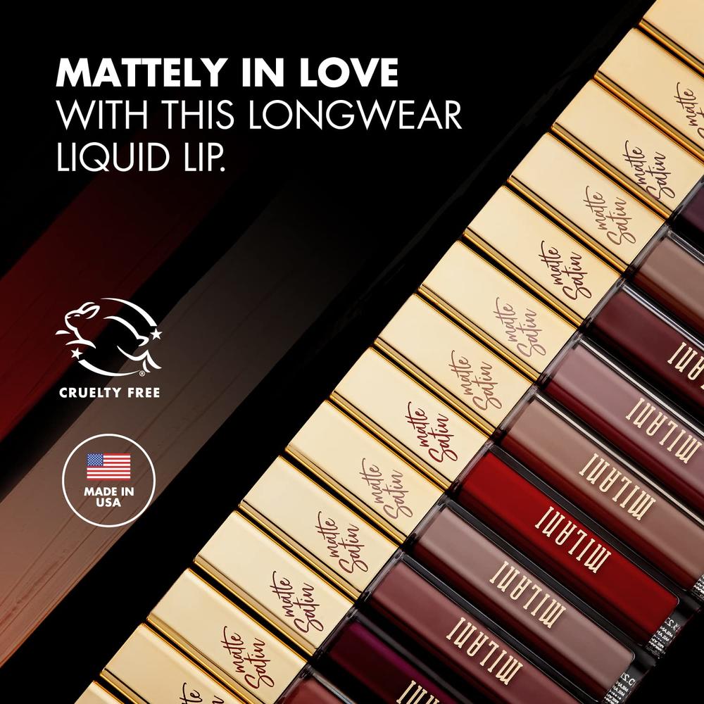 Milani Amore Matte Lip Crème - Loved (0.22 Fl. Oz.) Cruelty-Free Nourishing Lip Gloss with a Full Matte Finish