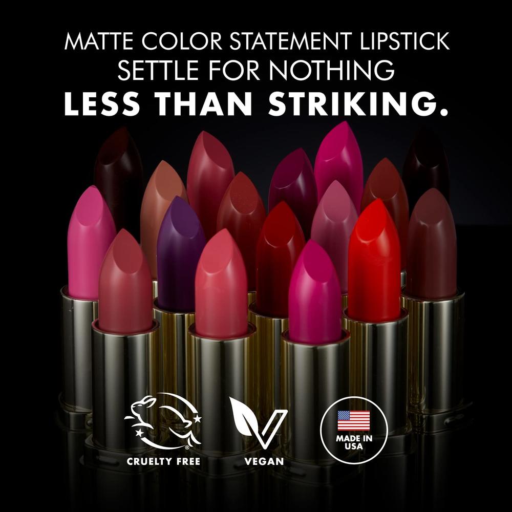 Milani Color Statement Lipstick - Uptown Mauve, Cruelty-Free Nourishing Lip Stick in Vibrant Shades, Purple Lipstick, 0.14 Ounce