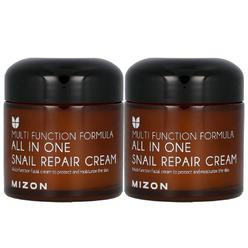 MIZON All In One Snail Repair Cream, Face Moisturizer with Snail Mucin Extract, Recovery Cream, Wrinkle & Blemish Care (2.53 Fl 