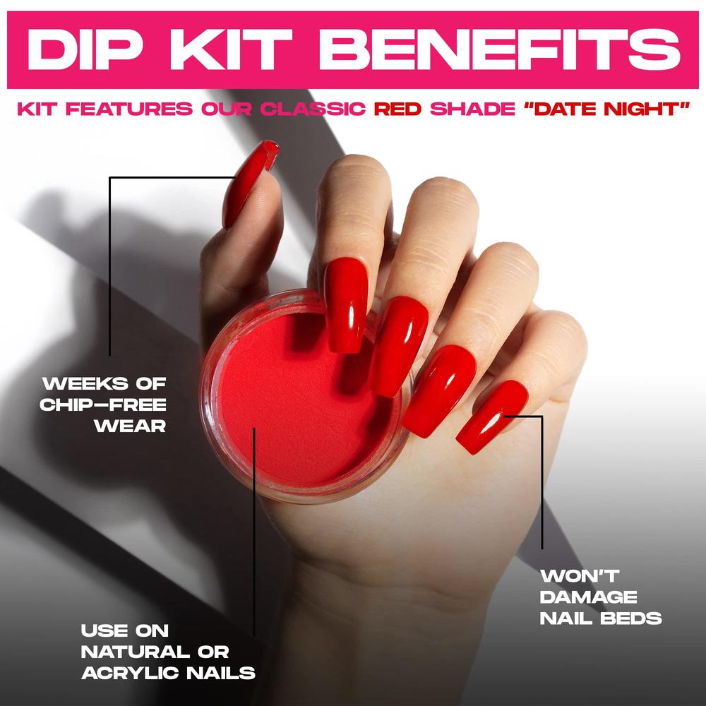 Nailboo Dip Nail Starter Kit, Nail Powder Dip Kit for DIY At Home Manicure, No UV Lamp Needed, Includes Dipping Powder and Essen