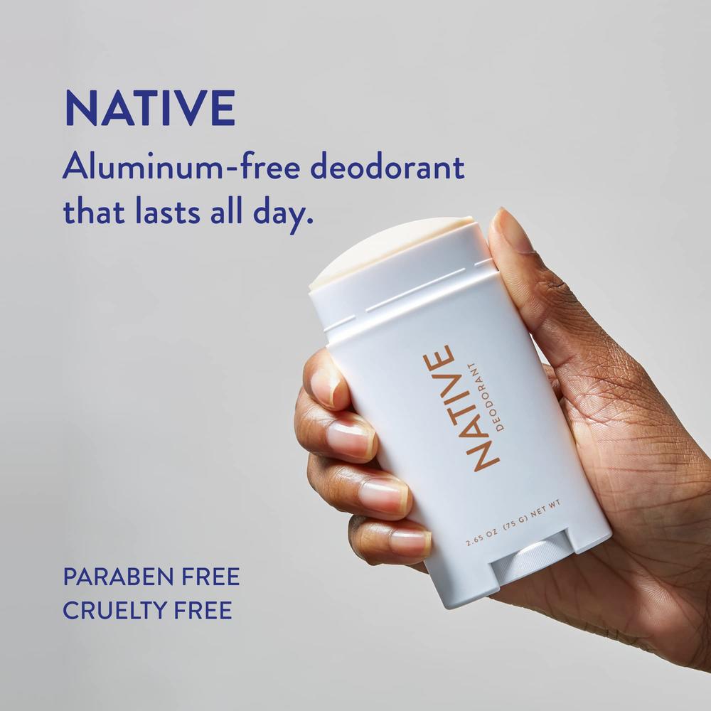 Native Deodorant | Natural Deodorant for Women and Men, Aluminum Free with Baking Soda, Probiotics, Coconut Oil and Shea Butter 