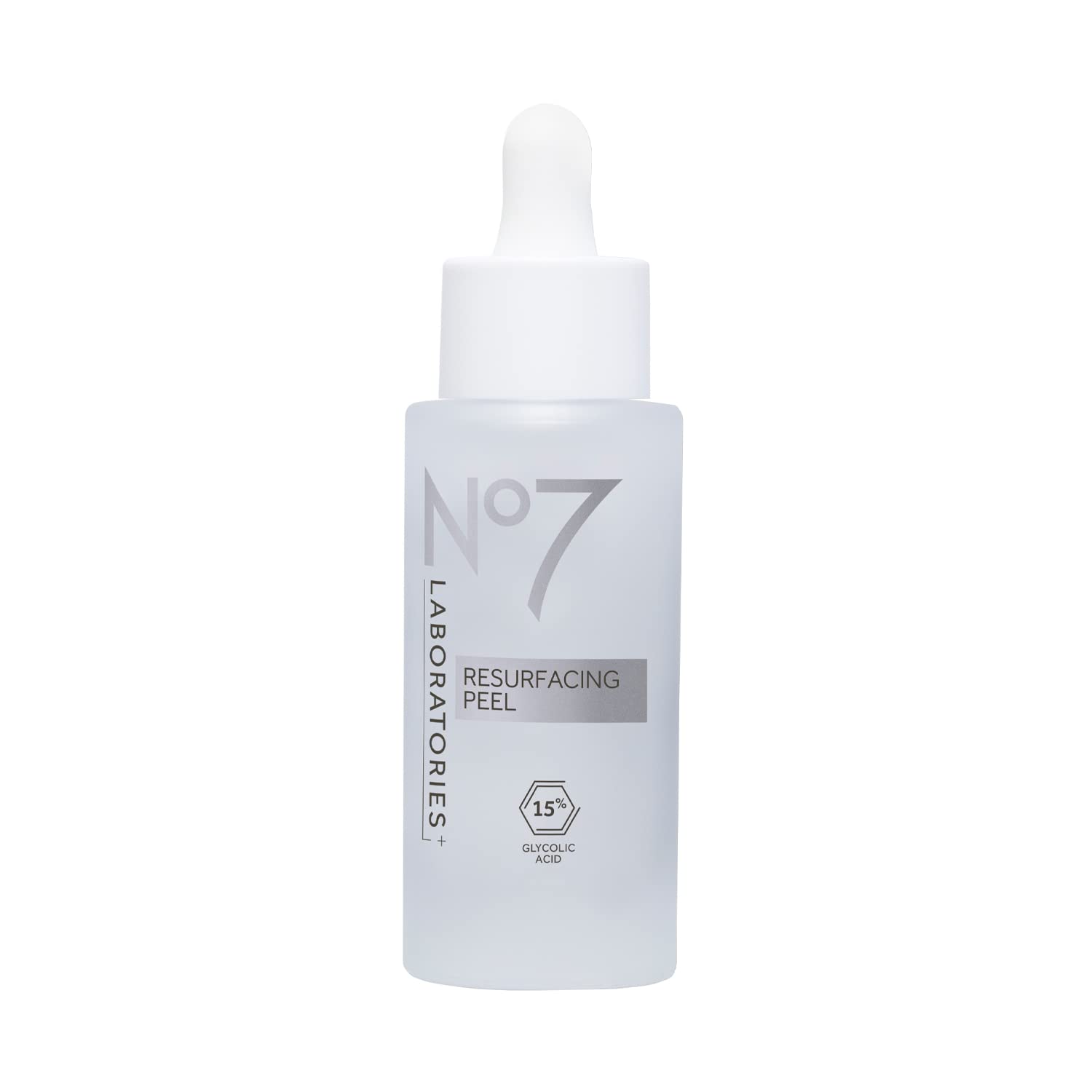 boots No7 Laboratories Resurfacing Peel 15% Glycolic Acid - Skin Resurfacing Face Peel for Smoother Skin - Brightening Pore Cleanser +