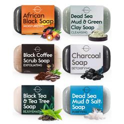 O Naturals Bar Soap for Men - 6-Pcs Mens Soap Bar - Natural Soap - Men Bar Soap - Body Soap Bars - Natural Soap for Men - Organi