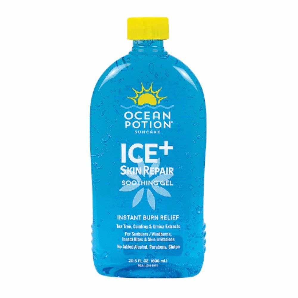Ocean Potion Suncare ICE+ Skin Repair Soothing Gel Instant Burn Relief 20.5oz.