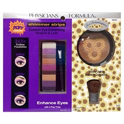 Physicians Formula Shimmer Strips Eyeshadow for Brown Eyes and Les Botaniques Bronzer Set
