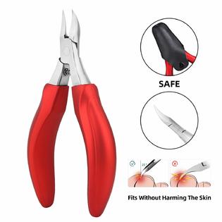 RONAVO Professional Toenail Clippers for Thick Nails for Seniors - Thick Toenail Clippers for Men - Large Handle