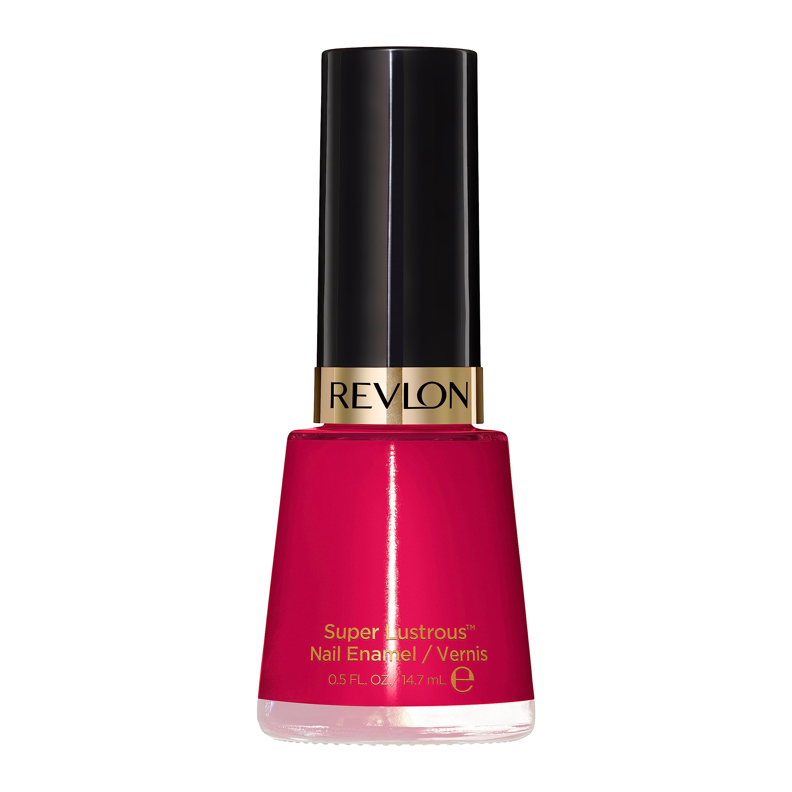 Revlon Nail Enamel, Chip Resistant Nail Polish, Glossy Shine Finish, in Red/Coral, 270 Cherries In The Snow, 0.5 oz