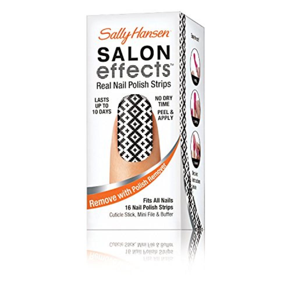 Sally Hansen Salon Effects Real Nail Polish Strips, Pitter Pattern, 16 Count