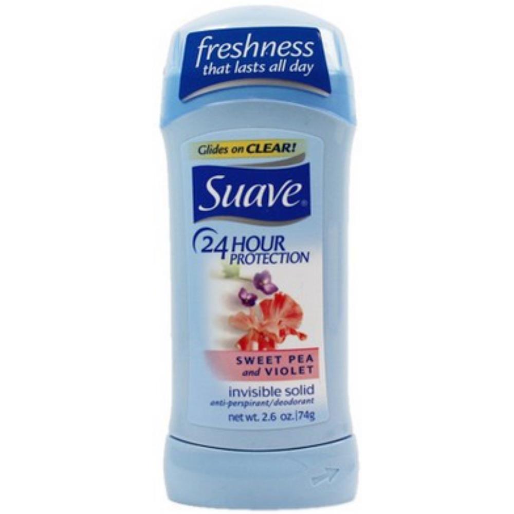 Suave Invis SLD Sweet Pea Size 2.6z Suave Sweet Pea & Violet Invisible Solid Antiperspirant Deodorant 2.6oz