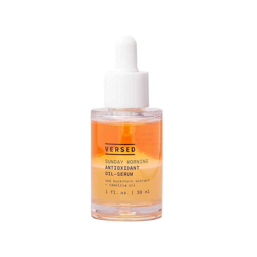 Versed Sunday Morning Antioxidant Oil Face Serum - Nourishing Facial Oil with Camellia Oil, Sea Buckthorn Extract and Vitamin E 