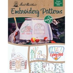 Aunt Martha's Aunt Marthas 406 great Outdoors Embroidery Transfer Pattern Book Kit 11 x 85 x 013