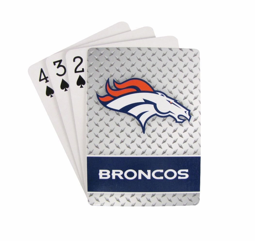 Pro Specialties Group Denver Broncos Diamond Plate Playing cards