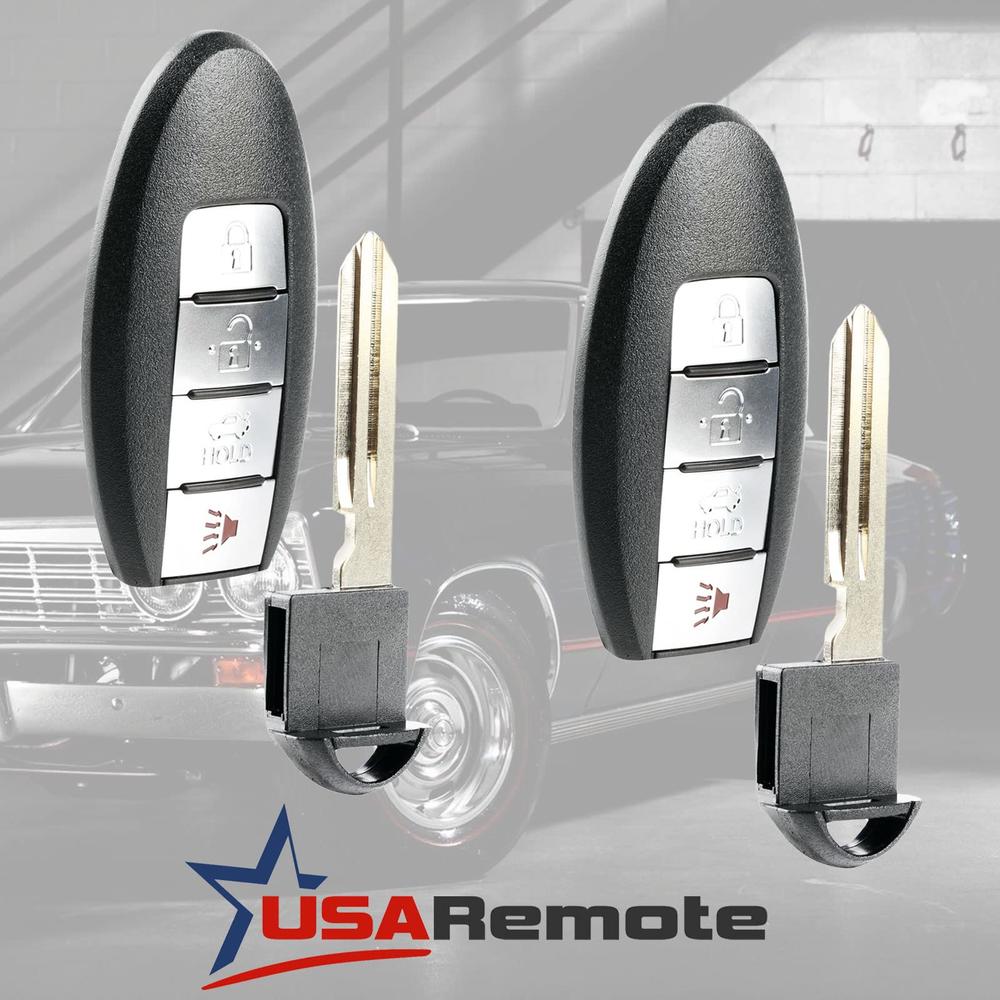 USARemote Smart Key Fob Keyless Entry Remote fits 2013-2015 Nissan Altima 2014-2016 Infiniti QX60 2013 Infiniti JX35 (KR5S180144014), Set 