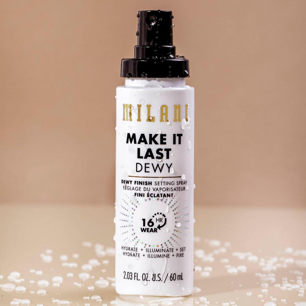Milani Make It Dewy Setting Spray 3 in 1- Hydrate + Illuminate + Set (203 Fl Oz) Makeup Finishing Spray - Makeup Primer & Hydrat