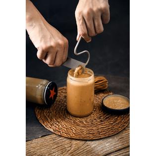 Lervont Natural Peanut Butter Stirrer Fits 12-30 oz Jars, Stainless Steel, for Mixing Various Butter & Jam