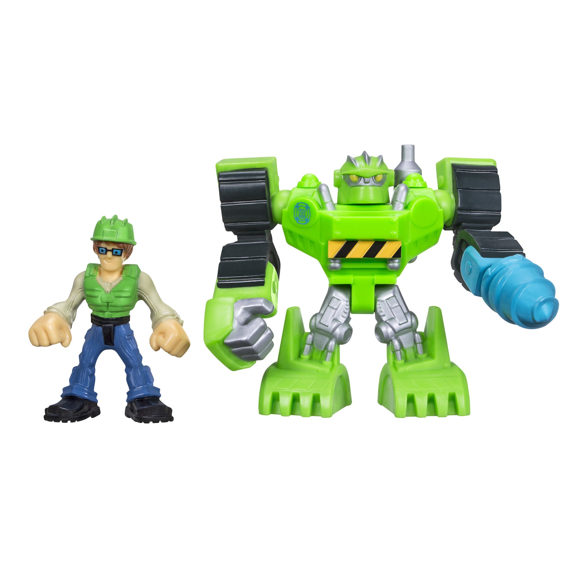 Playskool Heroes Transformers Rescue Bots Boulder The construction-Bot & graham Burns