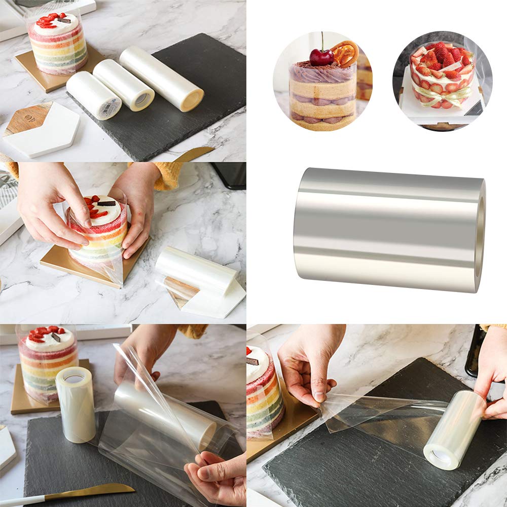 Gutsdoor gutsdoor cake collars 31 x 394inch, Acetate Rolls, clear cake  Mousse Strips, Transparent cake Rolls, cake Acetate Sheets for cho