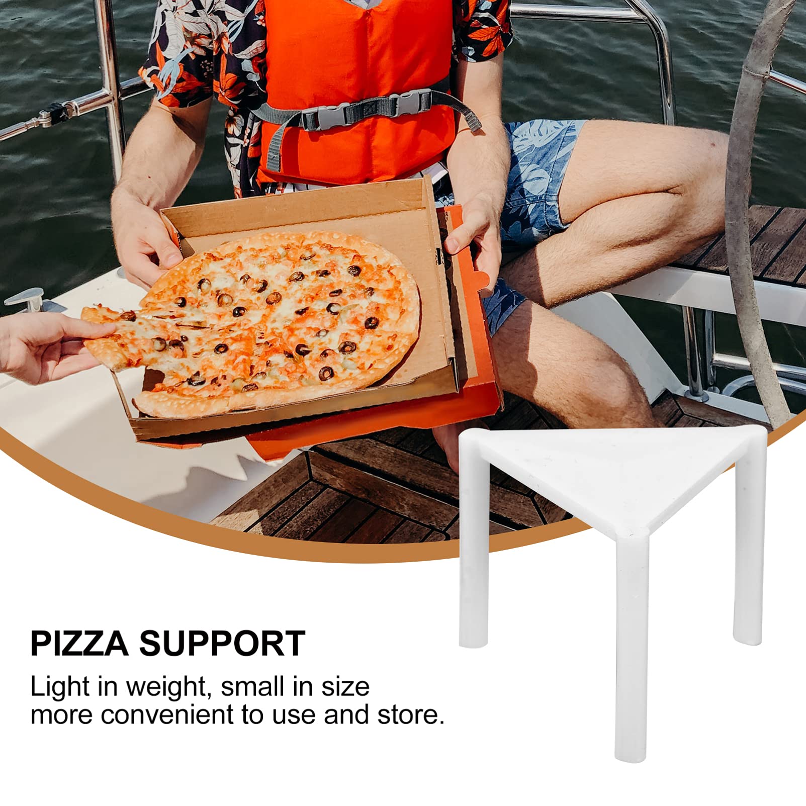 UPKOcH 100pcs Pizza Saver Tabletop Pizza Saver Pizza Tripod Pizza Box Saver Stand Tripod Stack