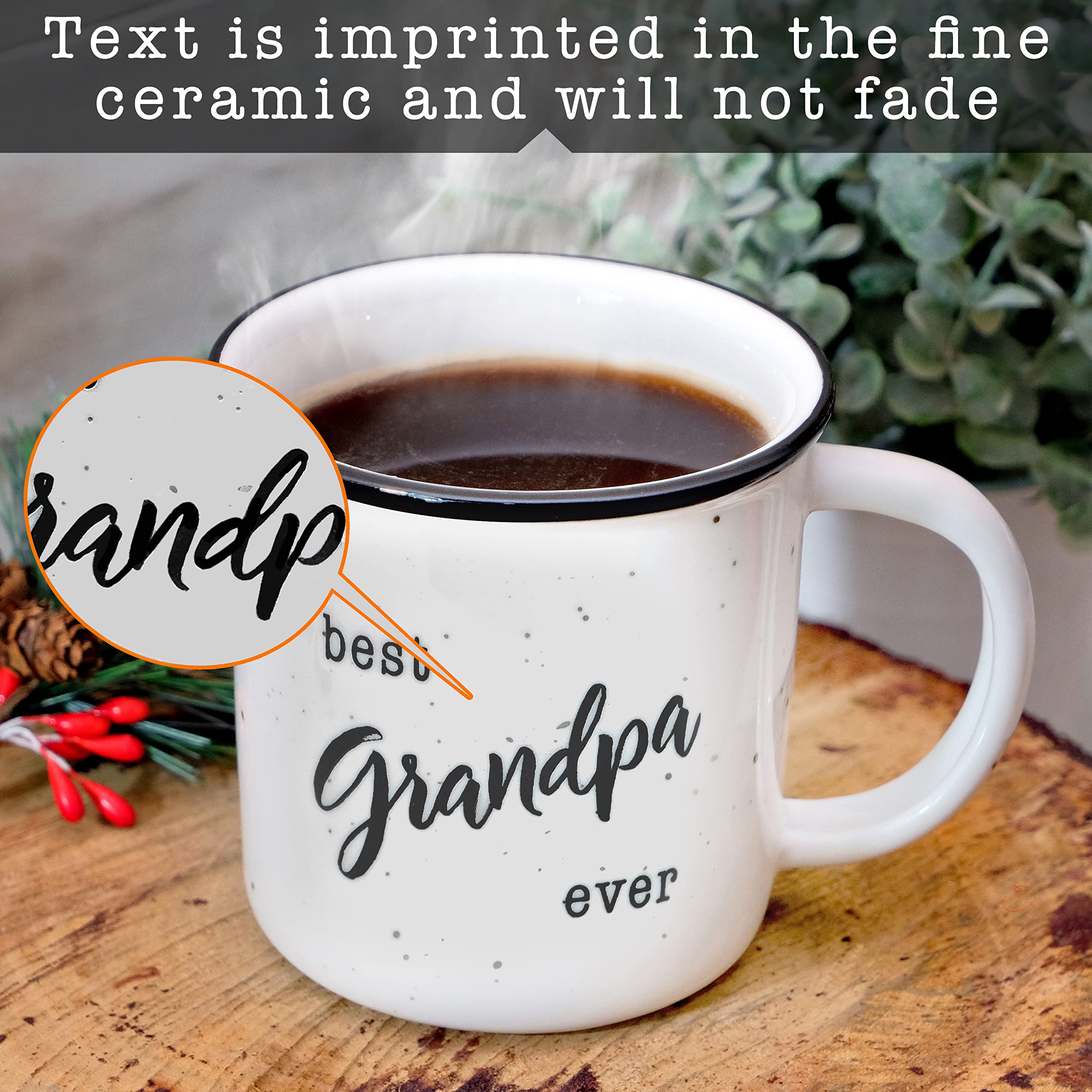 MAINEVENT Best grandpa Ever Mug 11 Ounce, Best grandpa Mug Funny, Best grandpa coffee Mug, Best grandpa Ever coffee Mug, Best gr