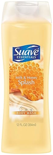 Suave Naturals creamy Body Wash - Milk & Honey Splash, 12 Ounce