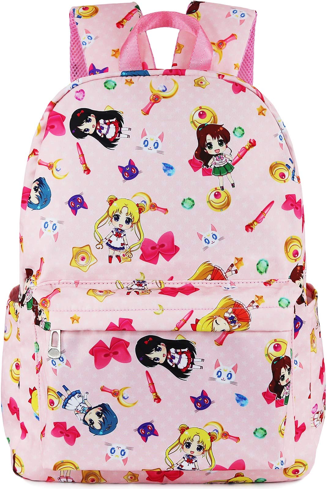 Roffatide Anime Sailor Moon Backpack Tsukino Usagi Luna Artemis All Over Print girls School Bag chibi Moon Laptop Backpack