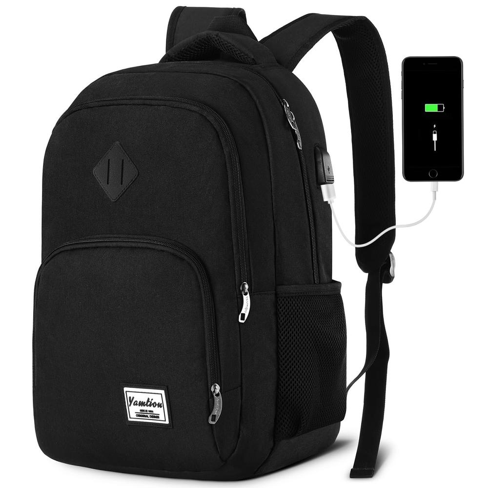 YAMTION 173 Inch Large Backpack for Men and Women,School Backpack for Teenager,Travel Laptop Bookbag with USB charging port for 