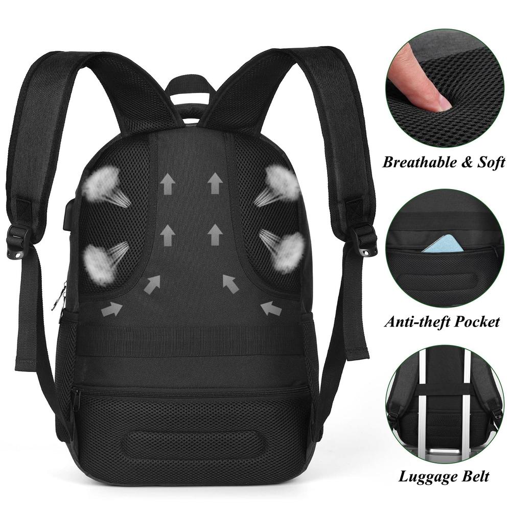 YAMTION 173 Inch Large Backpack for Men and Women,School Backpack for Teenager,Travel Laptop Bookbag with USB charging port for 