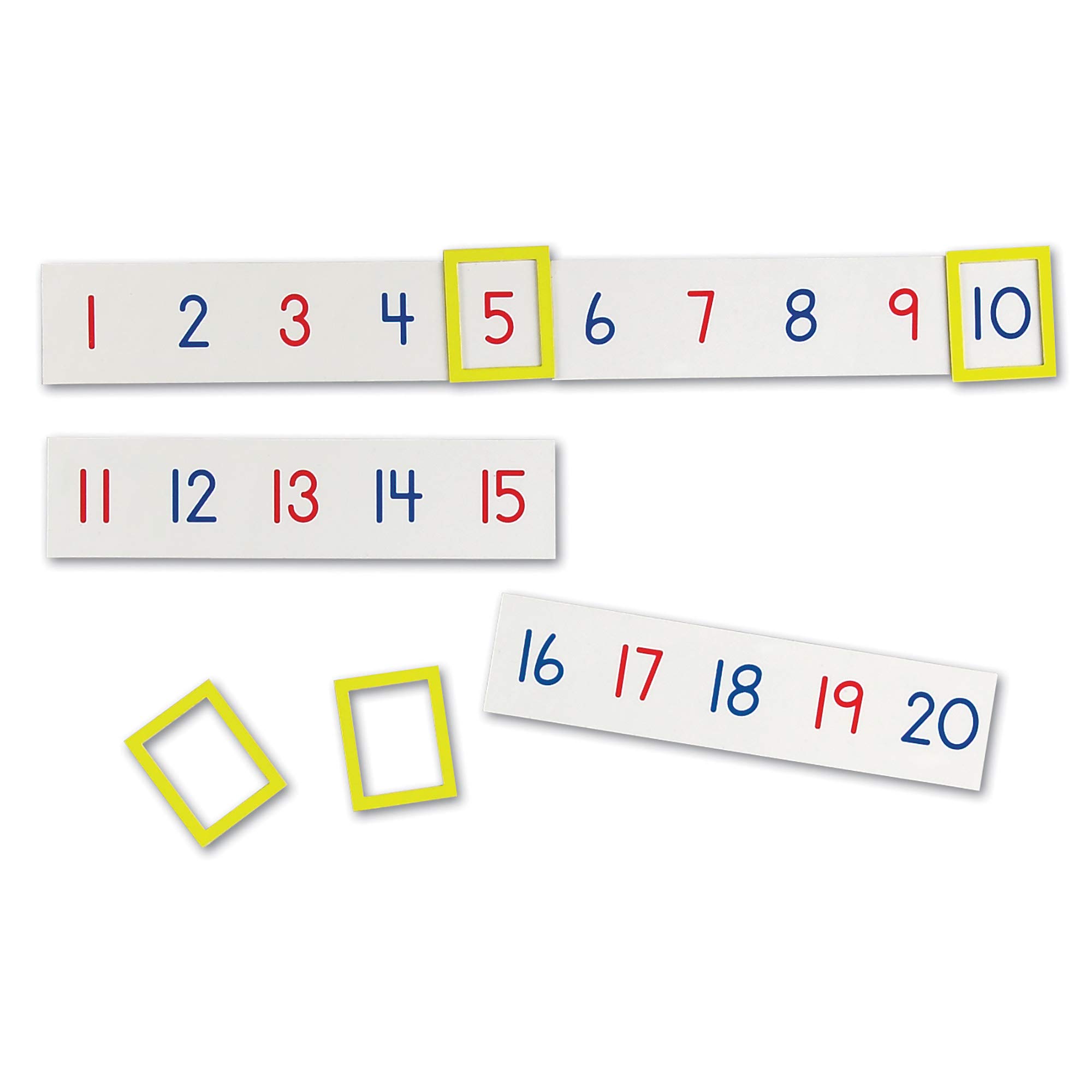 Learning Resources Magnetic Number Line 1-100, 20 Magnets, classroom Accessories, Teacher Aids, Sets of 5 Magnets, Ages 3+ (LER5