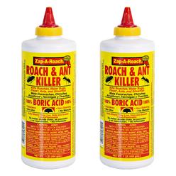 Zap-A-Roach 2 Pk, Boric Acid Roach & Ant Killer NET Wt 1 Lb (454 gMS) Each
